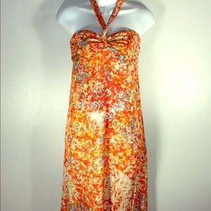 Boho halter maxi dress, size SMALL